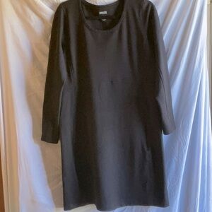 Duluth Trading Black Ponte Knit Dress Size Large